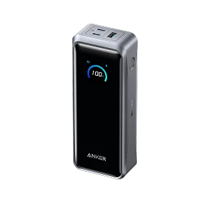 Anker power bank with digital display for 100% charge